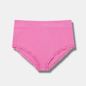 TORRID Seamless Rib High-Rise Lacy Brief Panty 18/20 NWT